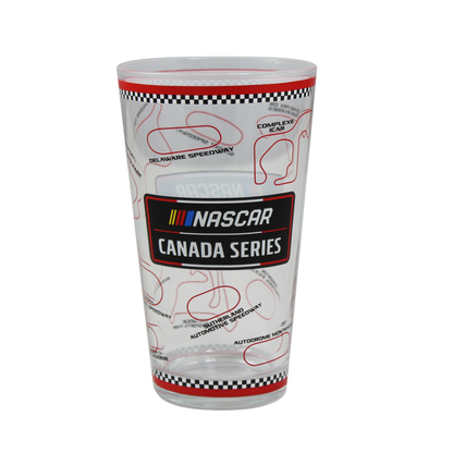 NASCAR Canada Series Pint Glass Set – 4-Pack (16 oz)