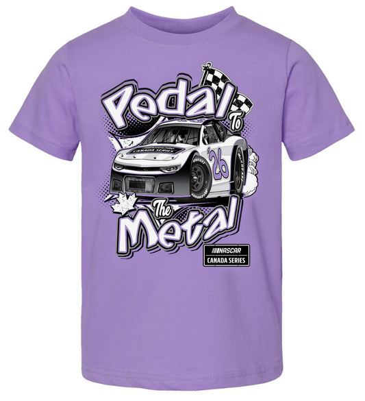 Pedal to the Metal Toddler T-Shirt Lavender