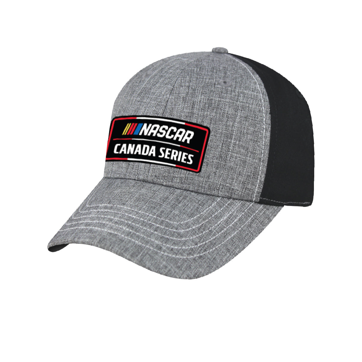 NASCAR Canada Series White Melange Black Velcro Cap