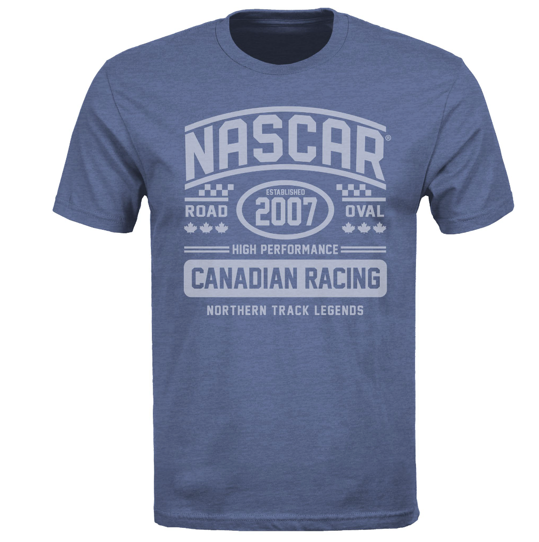 Mens Canadian Vintage Racing T-Shirt - Heather Royal