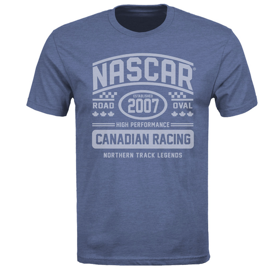 Mens Canadian Vintage Racing T-Shirt - Heather Royal